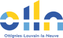 Logo du partenaire Ville d'Ottignies-Louvain-la-Neuve en bleu