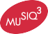 Logo du partenaire Musiq3 en bleu